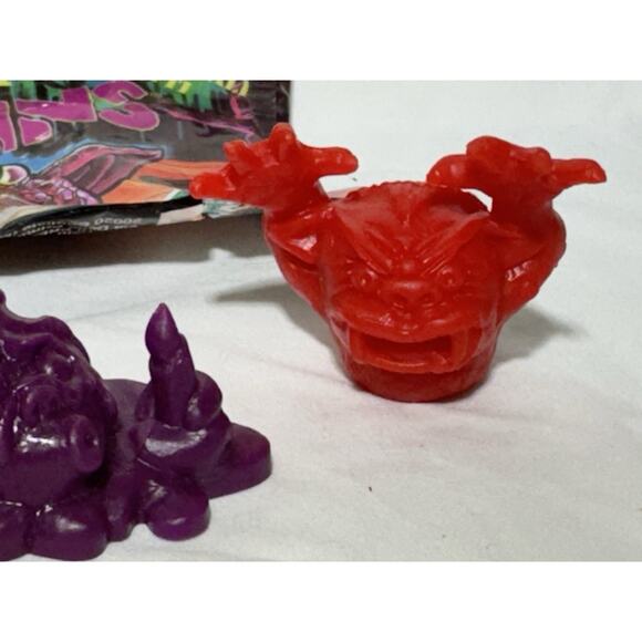 Vintage 3 Mini Boglins Lot Seven Towns Packet Italy Giochi Preziosi 1992 Toy - Picture 4 of 9